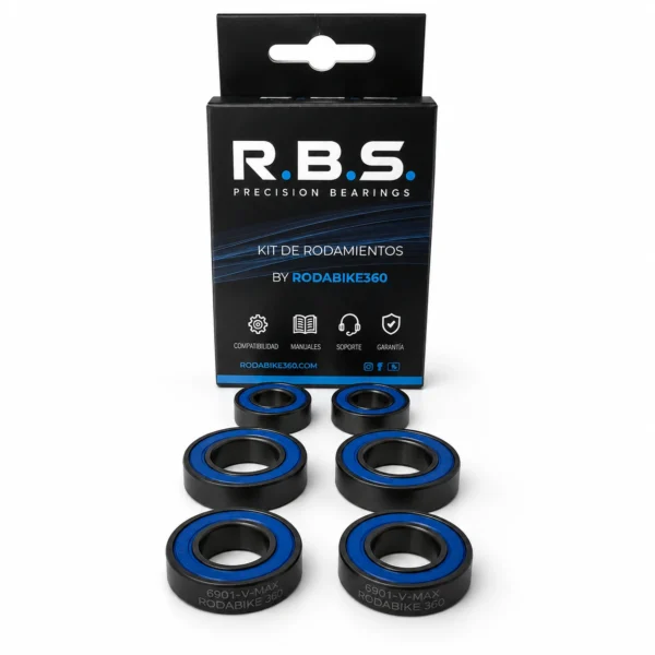 Kit rodamientos basculante Mondraker F-Podium SL / RR SL 2020 Black Oxide