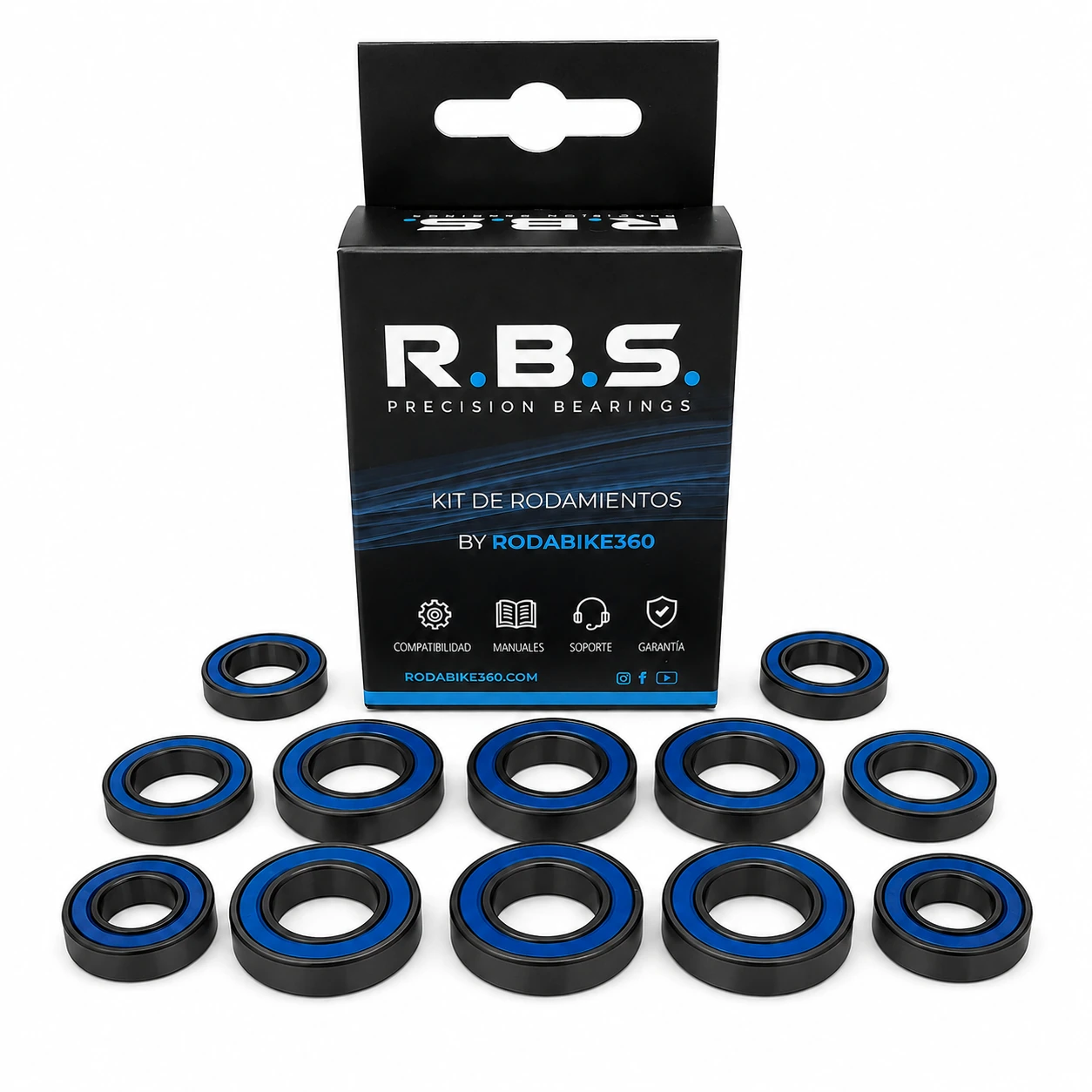Kit rodamientos basculante Mondraker Level 2019 Black Oxide