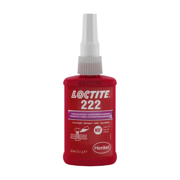 LOCTITE 222 fijador de roscas de baja resistencia 50 ml
