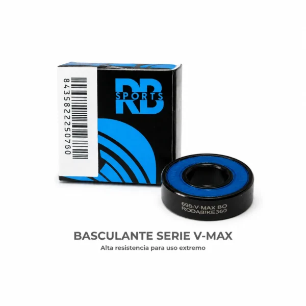 Rodamiento basculante 8×19×6 mm 698-2RS-V-MAX Black Oxide