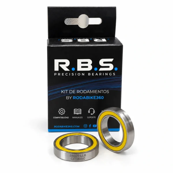 Kit rodamientos eje pedalier Campagnolo 6805-2RS 25×37×7 mm Híbrido Cerámico Rodabike360