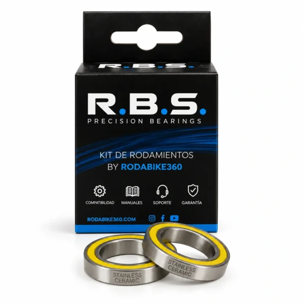 Kit rodamientos eje pedalier Campagnolo Ultra Torque 6805N-2RS 25×37×6 mm Híbrido Cerámico Rodabike360