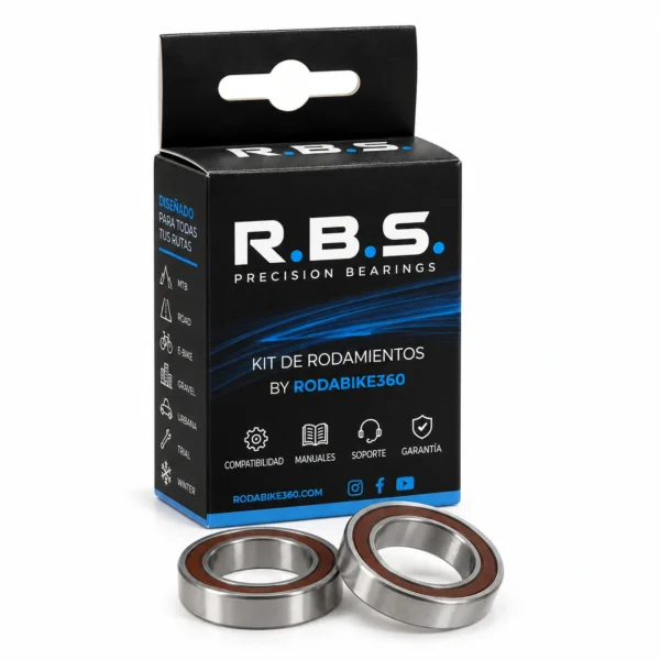 Kit rodamientos eje pedalier ISIS MR215317 21.5×31×7 mm Chrome Steel Rodabike360