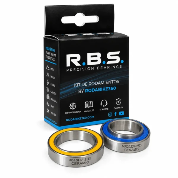 Kit rodamientos eje pedalier Truvativ GXP alterno MR22237-2RS / MR2437-2RS Híbrido Cerámico Rodabike360