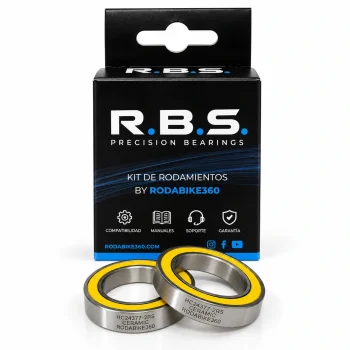 Kit rodamientos eje pedalier BB90 MR2437-2RS 24×37×7 mm Híbrido Cerámico Rodabike360