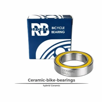 Rodamiento cerámico HC24377 24x37x7 mm con sello amarillo para bicicleta